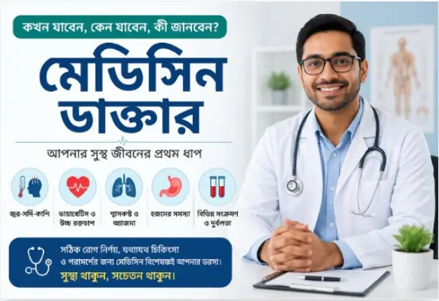 মেডিসিন ডাক্তার: কখন যাবেন, কেন যাবেন এবং কী জানবেন? — সম্পূর্ণ গাইড